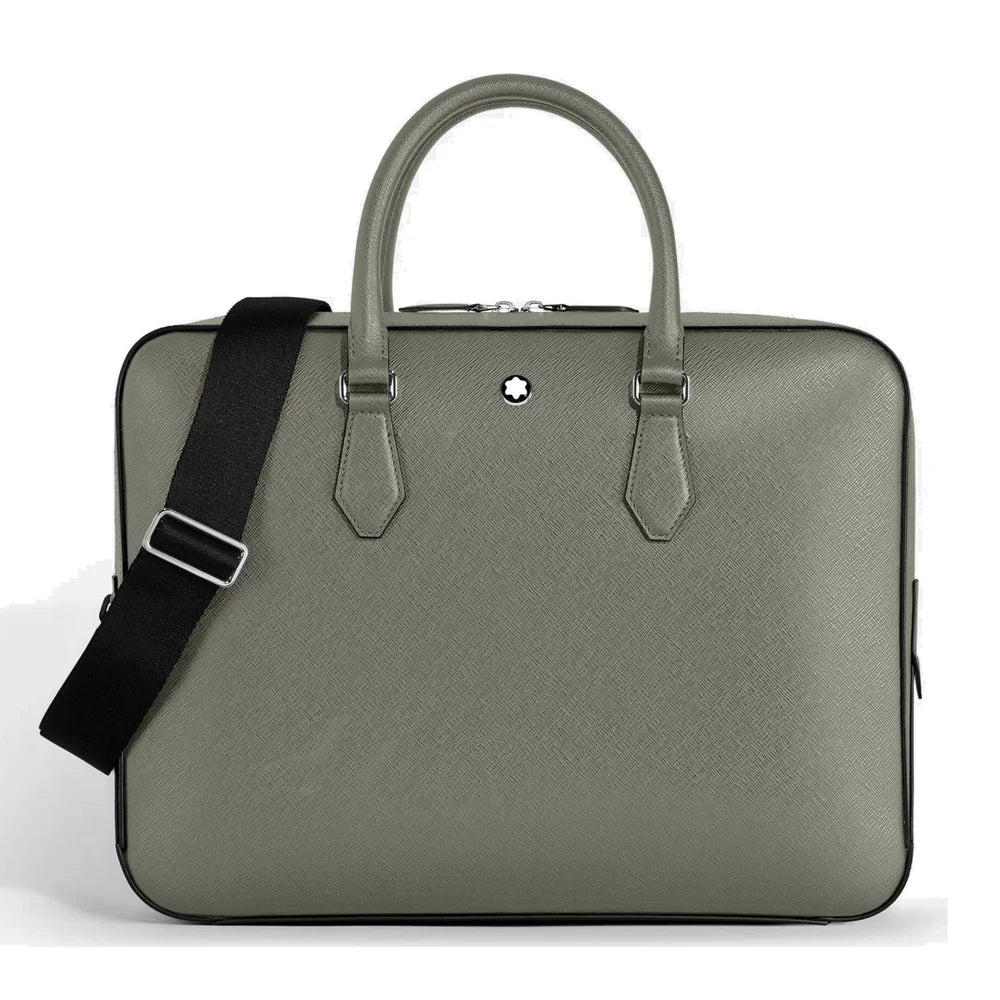 Montblanc Sartorial Dokumententasche Medium Grey Leder kaufen Kitzbühel Luxus Aktentasche 