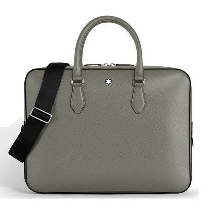 Montblanc Sartorial Dokumententasche Medium Grey Leder kaufen Kitzbühel Luxus Aktentasche 