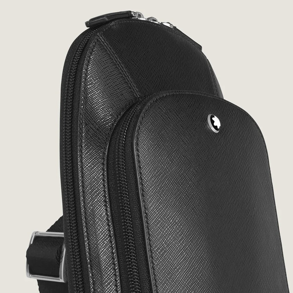Premium Montblanc Sling Bag schwarz für Business und Reisen Kitzbühel Fashion Accessoire
