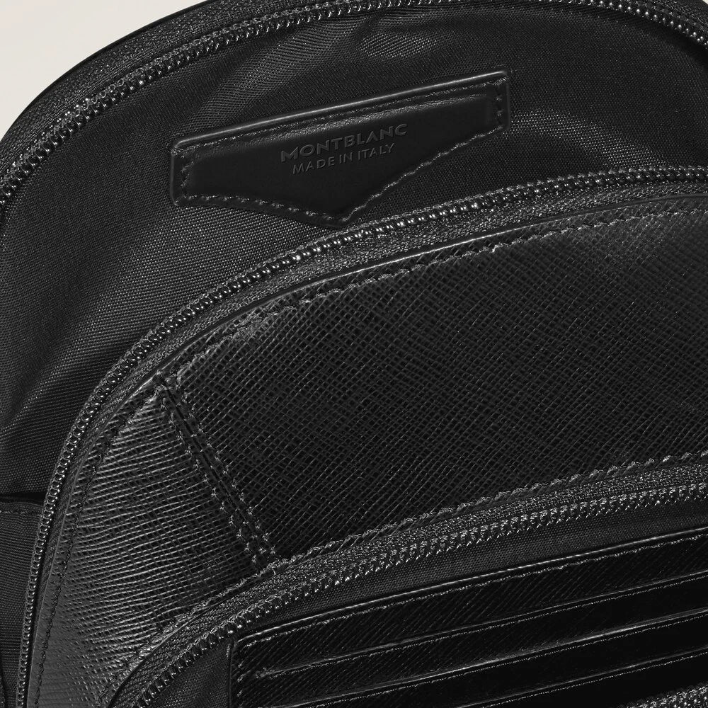 Exklusive Montblanc Sling Bag Saffianleder schwarz online bestellen Tirol Herren Tasche 