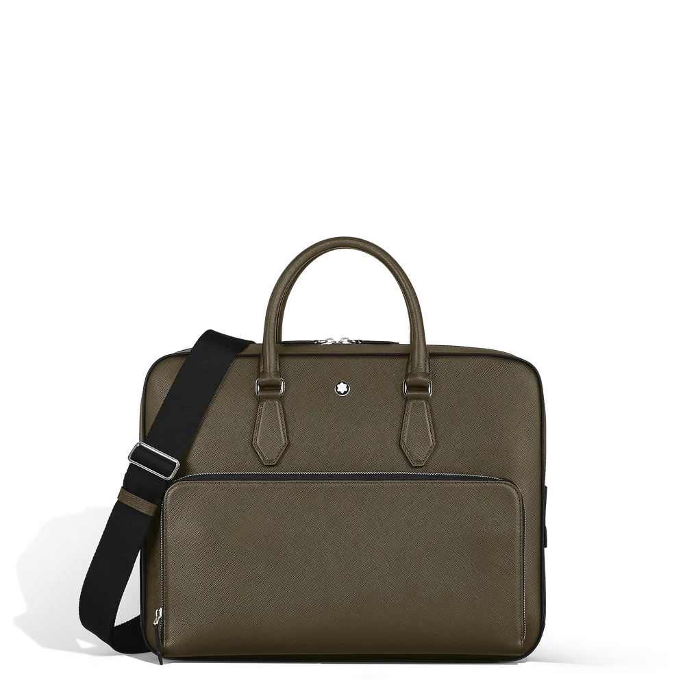 Montblanc Schreibmappe Leder khaki mit Laptopfach Kitzbühel Boutique kaufen 