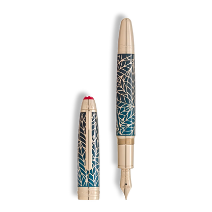 Montblanc Boutique Kitzbühel Tirol Präsentation Meisterstück Romeo & Juliet Solitaire Füllfederhalter für zahlungskräftige Kundinnen und Kunden die exklusive Luxus Füllfederhalter suchen
