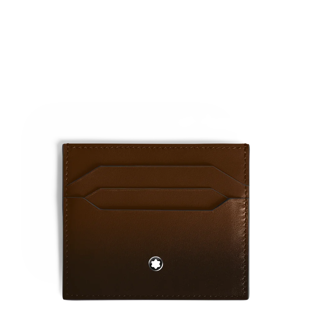 Montblanc Meisterstück Sfumato Kartenetui aus braunem Leder für 6 Karten