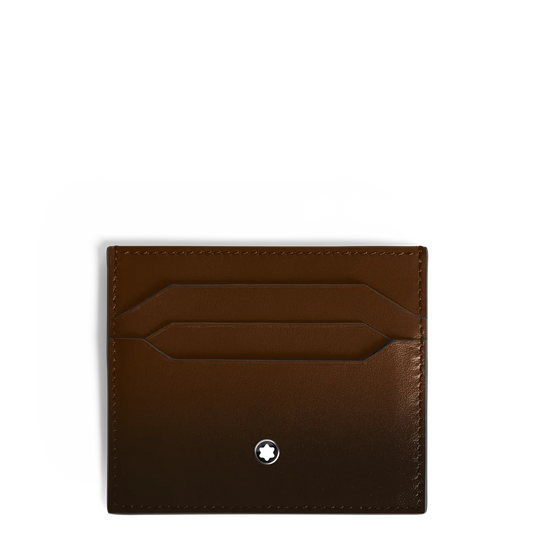 Montblanc Meisterstück Sfumato Kartenetui aus braunem Leder für 6 Karten