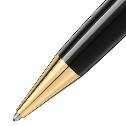 Montblanc LeGrand Kugelschreiber mit weißem Emblem und vergoldeten Elementen