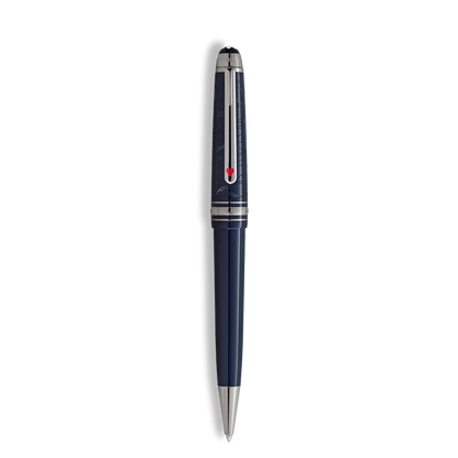 Exklusiver Montblanc Kugelschreiber mit rutheniumbeschichtetem Clip und rotem Herz