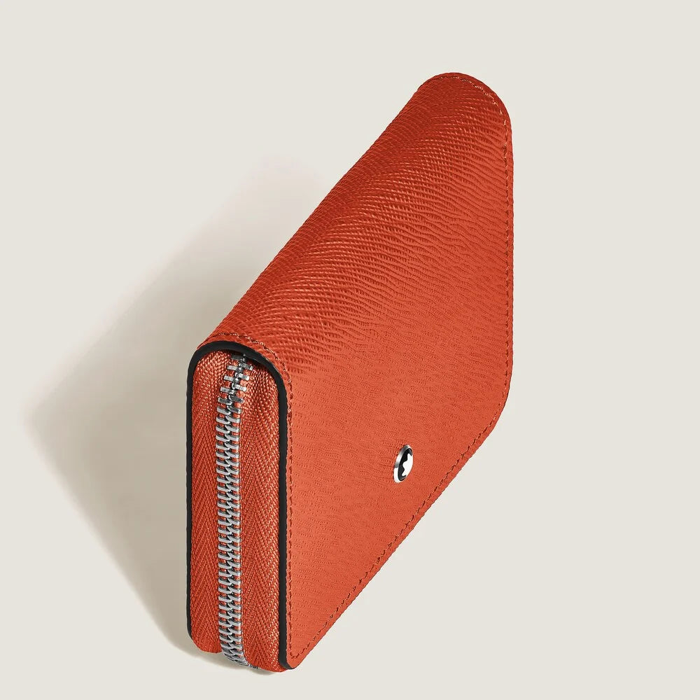 Montblanc Mini Brieftasche 2 cc aus Sartorial Leder in Mandarin
