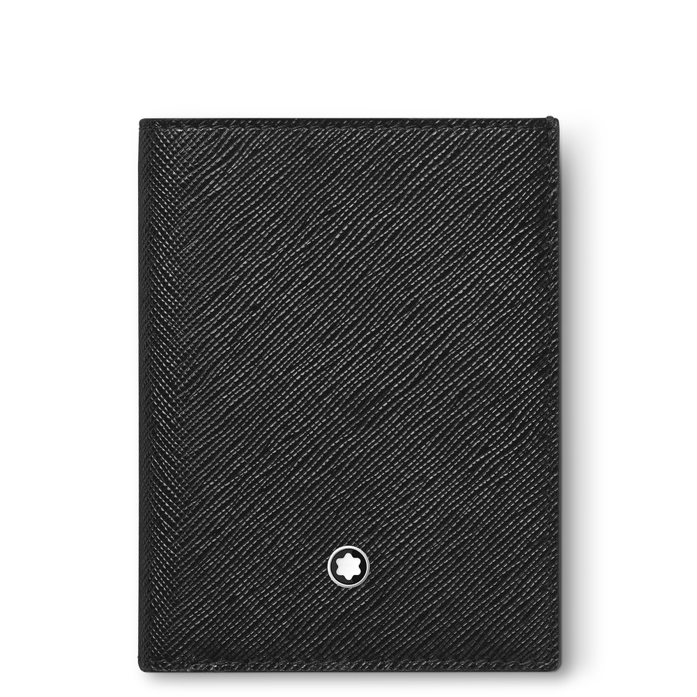 Montblanc Mini Brieftasche aus schwarzem Sartorial Leder