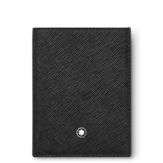 Montblanc Mini Brieftasche aus schwarzem Sartorial Leder