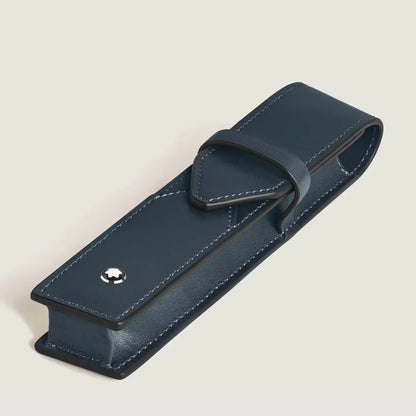 Montblanc Meisterstück 1 Stift Etui aus blauem Leder für Füllfederhalter