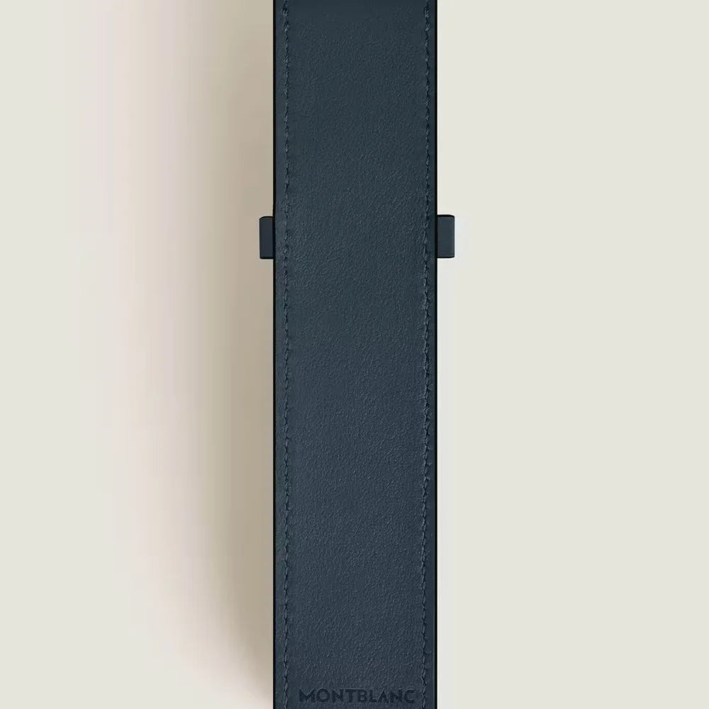 Blaues Montblanc Meisterstück Etui für einen hochwertigen Kugelschreiber