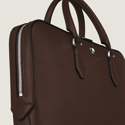 Montblanc Flache Schreibmappe aus Sartorial Leder in Ebony colour