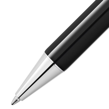 Kompakter schwarzer Montblanc Kugelschreiber als exklusives Geschenk