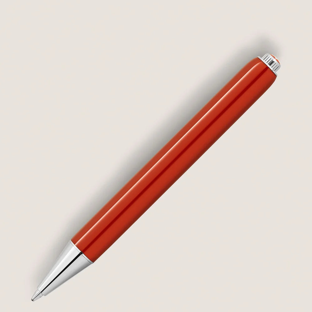 Korallenfarbener Montblanc Heritage Rouge et Noir „Baby“ Kugelschreiber