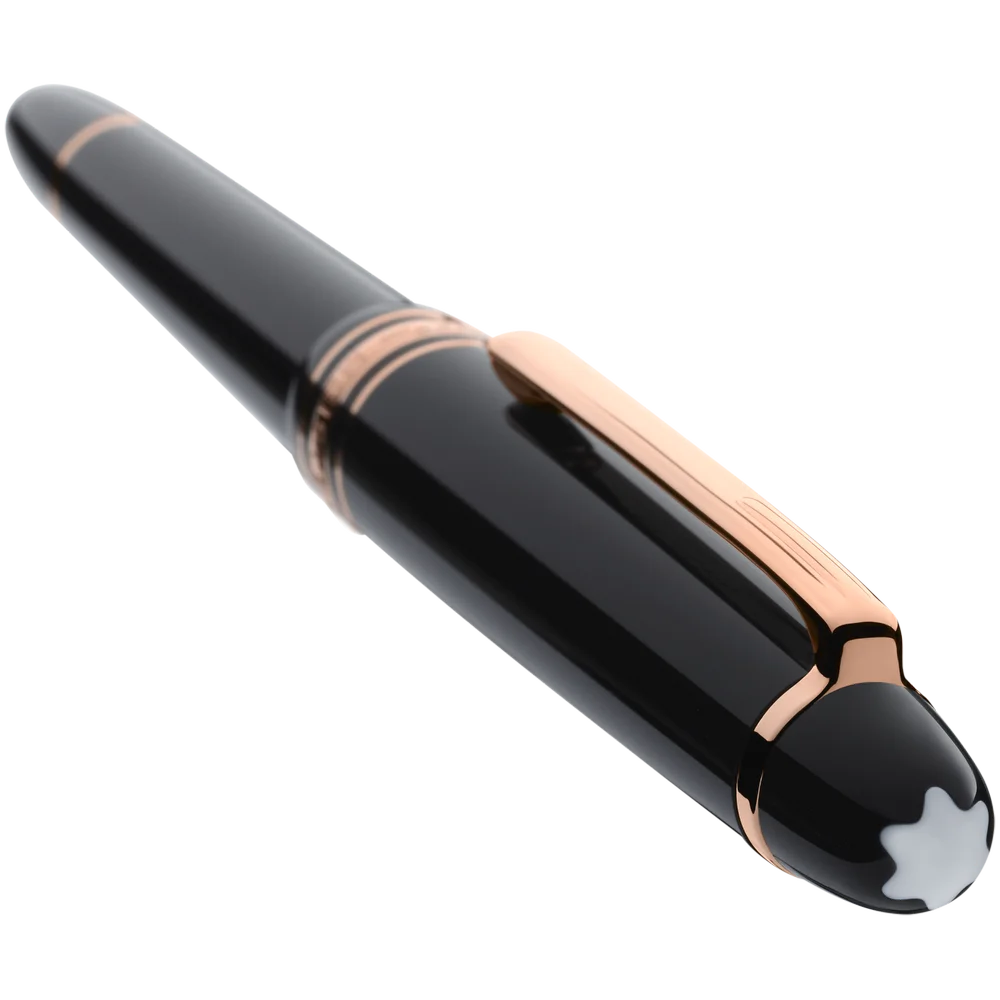 Montblanc Meisterstück LeGrand Rollerball rosévergoldet in Schwarz