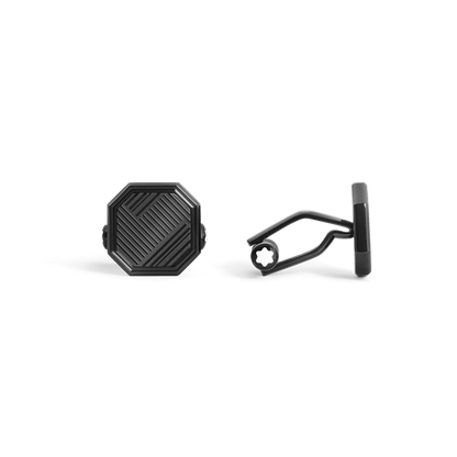 Montblanc Manschettenknöpfe aus Edelstahl als elegantes Accessoire zu formeller Kleidung