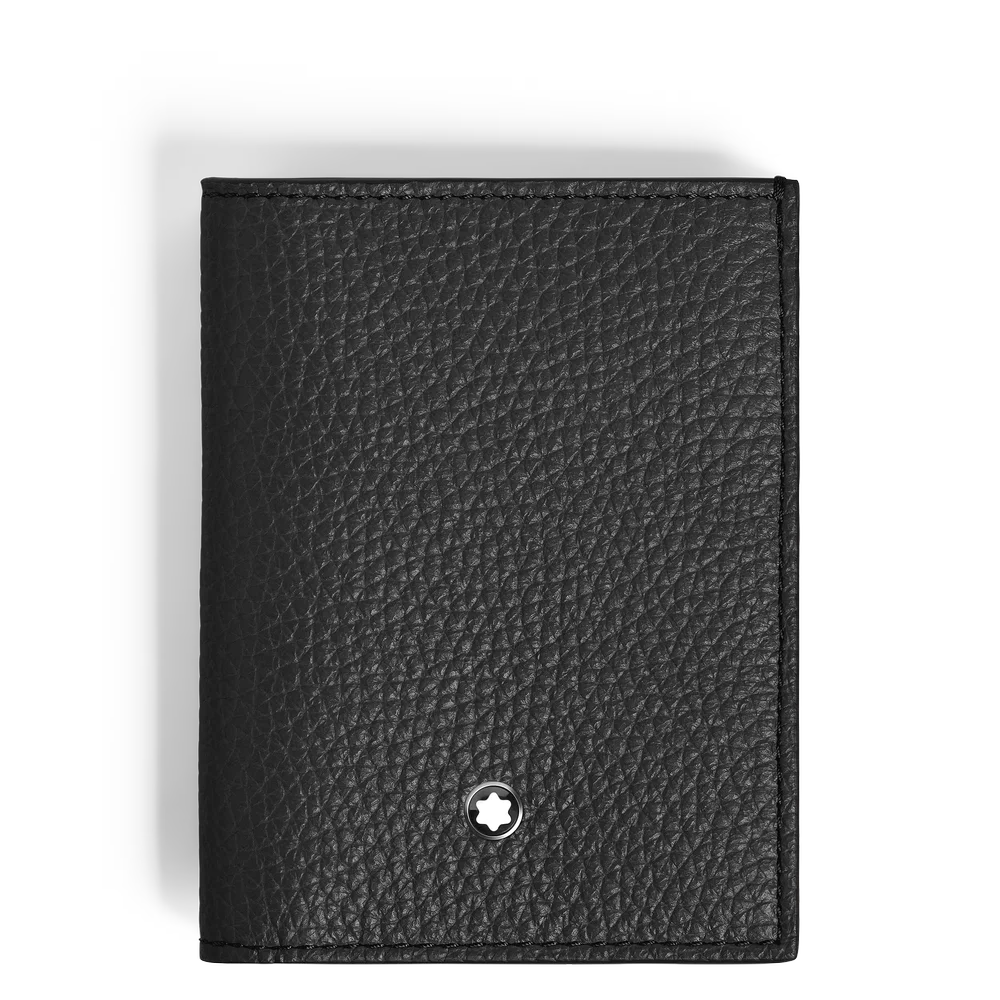 Montblanc Mini Brieftasche aus genarbtem Leder mit zwei zusätzlichen Innenfächern