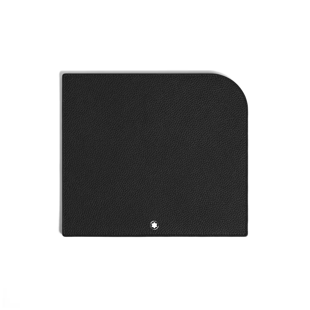 Schwarzes Mauspad aus Grain Leder