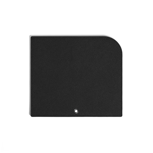 Schwarzes Mauspad aus Grain Leder
