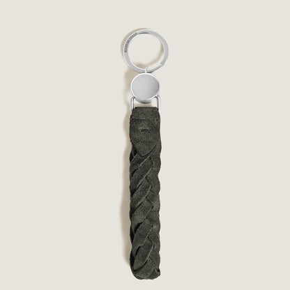 Elegantes Montblanc Accessoire aus grünem Wildleder für mehrere Schlüssel