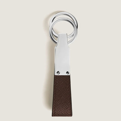Handgefertigter Montblanc Schlüsselanhänger mit zwei Ringen