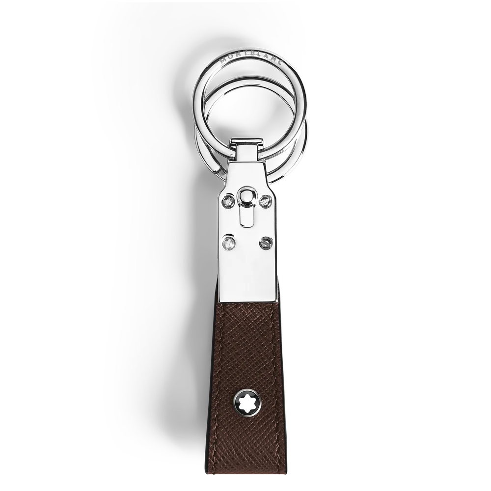 Schlanker Montblanc Schlüsselanhänger aus geprägtem Sartorial Leder