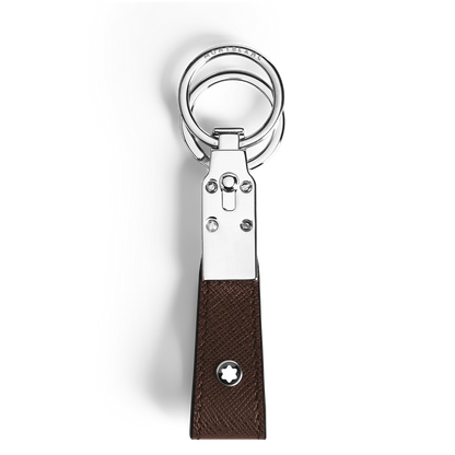 Schlanker Montblanc Schlüsselanhänger aus geprägtem Sartorial Leder