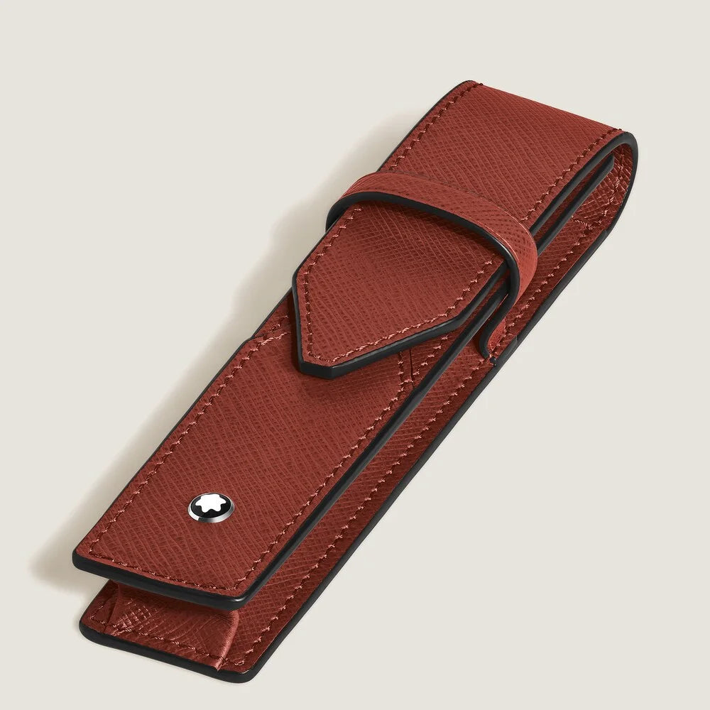 Montblanc Envelope Etui für 1 Schreibgerät aus Sartorial Leder in Red Oak