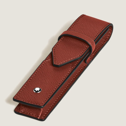Montblanc Envelope Etui für 1 Schreibgerät aus Sartorial Leder in Red Oak