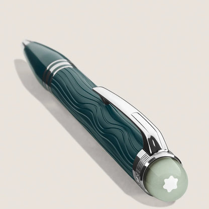 Montblanc StarWalker PolarGreen mit leuchtender Harzkuppel und Platin Clip