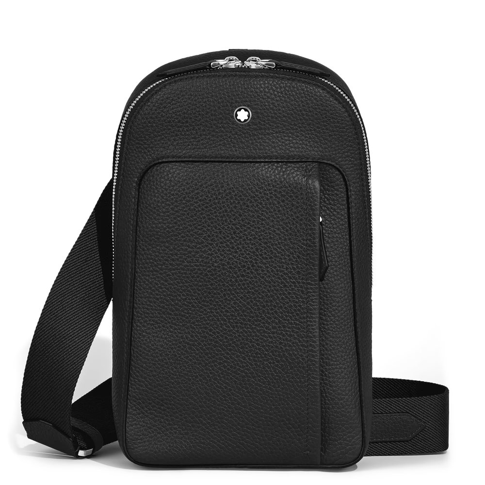 Montblanc Companion Umhängetasche mit offenem Innenfach und Leinenfutter