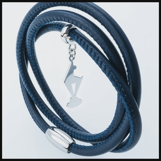 Designer Lederarmband taupe von Juwelier Schroll in Tirol als exklusives Geschenk aus dem Kitzbühel Urlaub