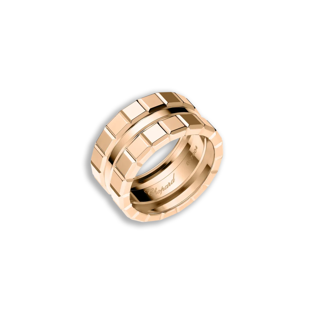 Chopard Ice Cube Ring aus 18 Karat Roségold – exklusiver Luxus-Damenring, feinstes Gold, ikonisches Design, Premium-Juwel, eleganter Statement-Ring für anspruchsvolle Sammlerinnen, erhältlich bei Juwelier und Goldschmied Schroll in Kitzbühel Tirol.