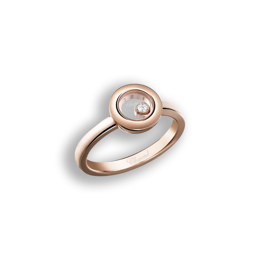 Happy Diamonds • Icons Ring • Roségold • voll eingefasst