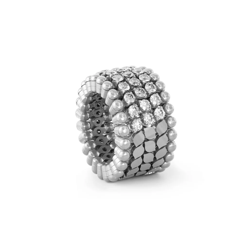 Patentierter Multi-Size Ring Serafino Consoli 18kt Weißgold – luxuriöser Diamantschmuck, jetzt sicher im Juwelier-Tirol-Shop erwerben