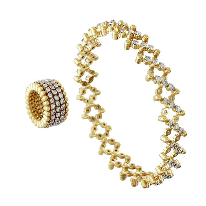 Serafino Consoli Brevetto Multi-Size Ring und Armband Gelbgold online kaufen – exklusiver Diamantschmuck, sicher im Juwelier-Tirol-Shop