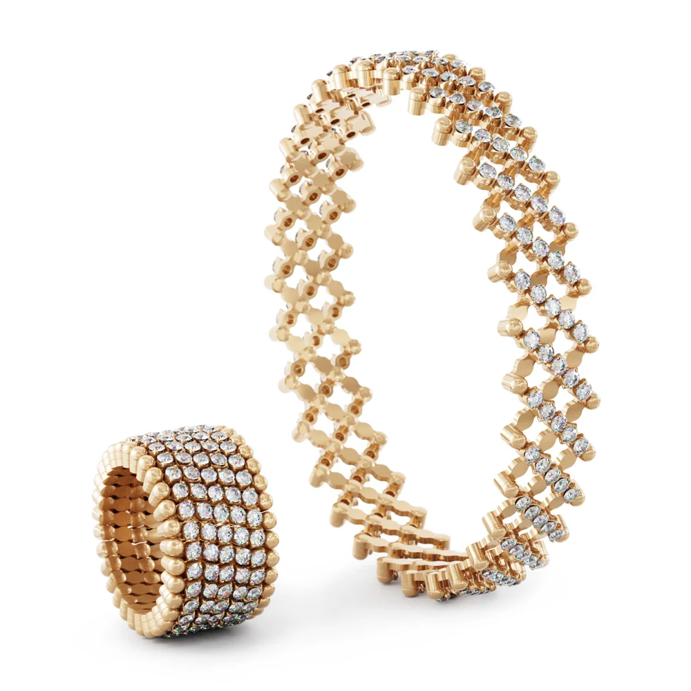 Serafino Consoli Brevetto Multi-Size Ring und Armband – luxuriöser Schmuck aus 18kt Roségold und Edelsteinen, sichere Online-Bestellung im Juwelier-Tirol-Shop