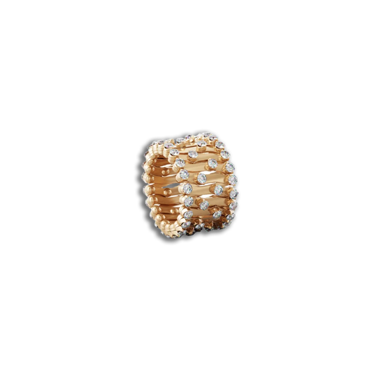 Ring Bracelet 1492 •  weiße Diamanten • Roségold