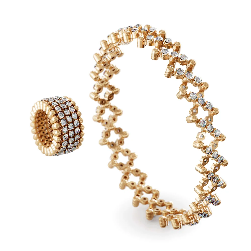 Serafino Consoli Brevetto Multi-Size Ring und Armband online kaufen – exklusiver Diamantschmuck aus 750 Roségold, sicher im Juwelier-Tirol-Shop