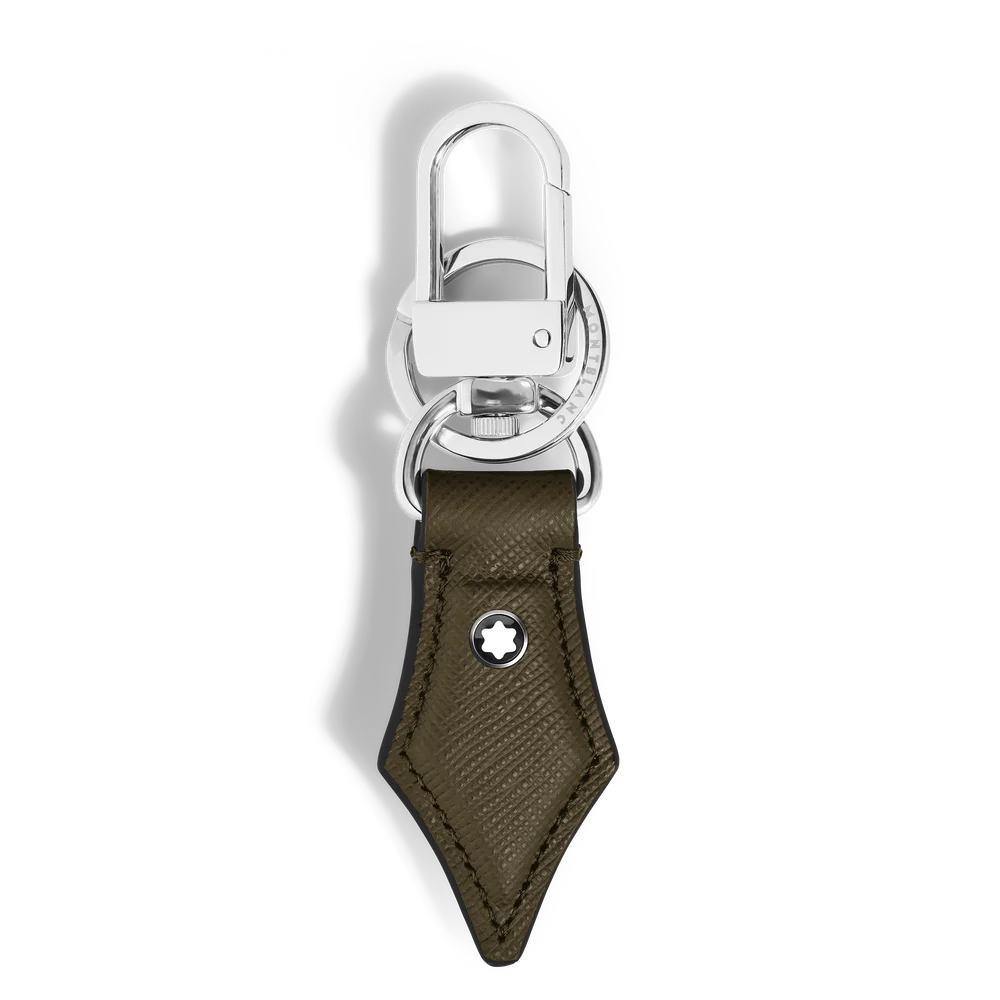 Luxuriöses Leder Schlüsseletui Montblanc Sartorial Kollektion Khaki Tirol