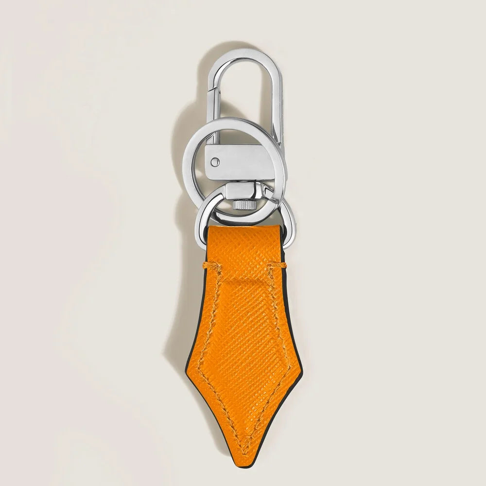 Hochwertiger Montblanc Schlüsselanhänger Leder orange Kitzbühel erhältlich