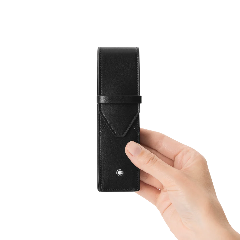 Montblanc Envelope Etui für zwei Schreibgeräte aus feinem Leder