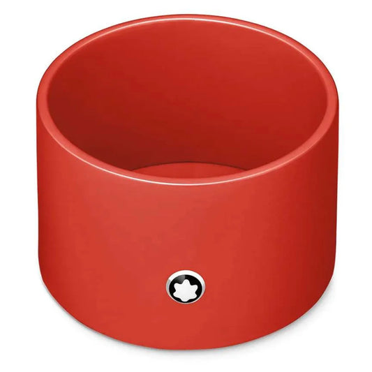 Montblanc runde Schreibtischablage in Korallenlack, Medium