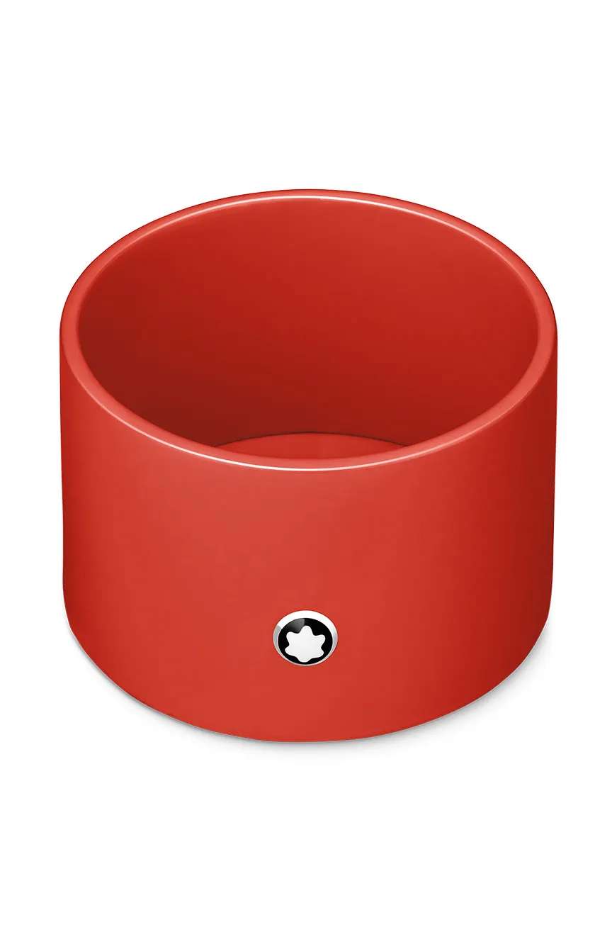 Montblanc runde Schreibtischablage in Korallenlack, Medium