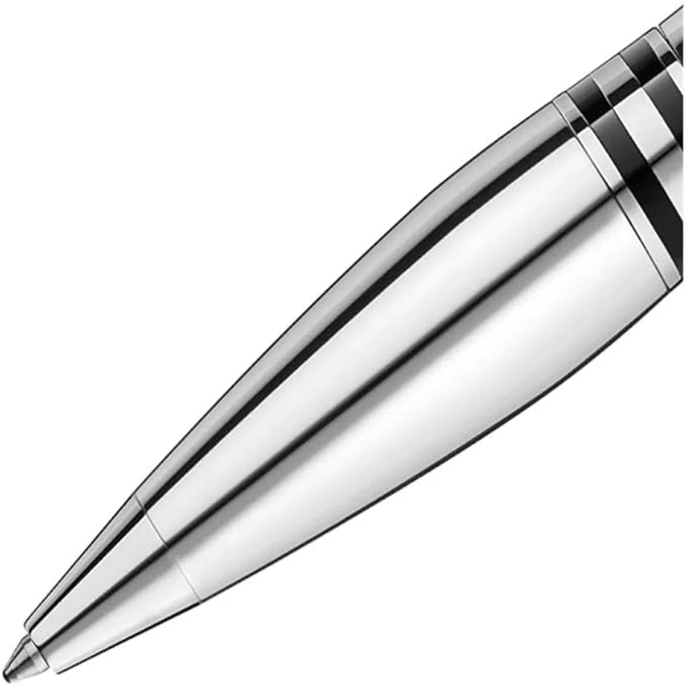 Silberner Montblanc StarWalker Kugelschreiber mit Taschenclip und einziehbarer Mine