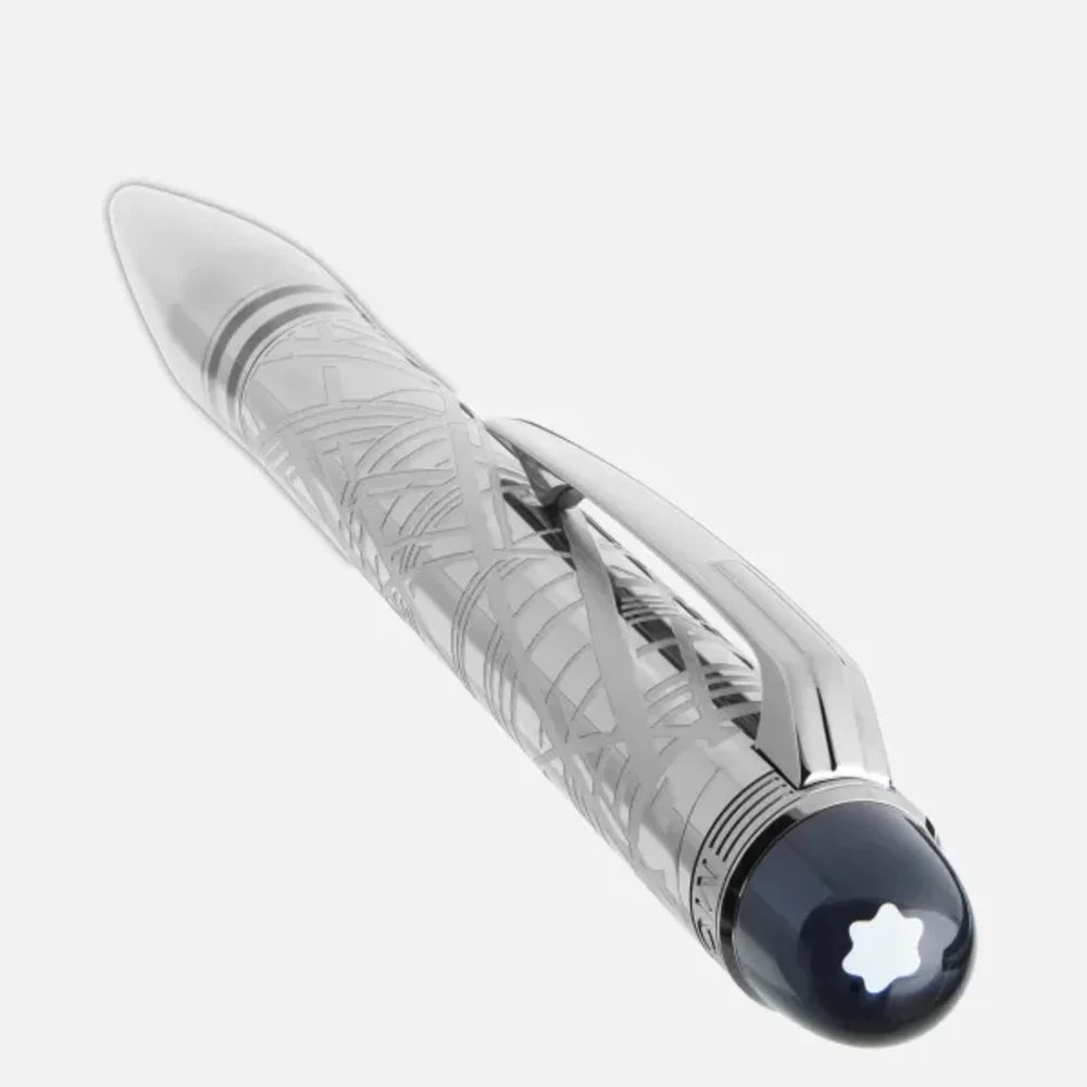 Montblanc StarWalker SpaceBlue Metal Kugelschreiber mit dunkler Ruthenium Beschichtung