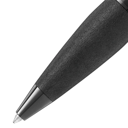 Schwarzer Montblanc Kugelschreiber mit PVD beschichteten Details und schwarzem Clip