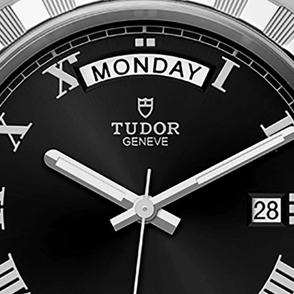 Tudor®  Royal Ziffernblatt schwarz Wochentagsanzeige