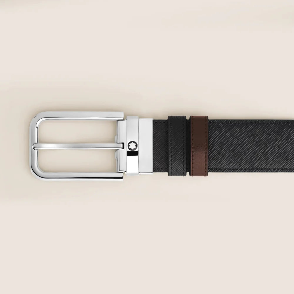 Montblanc Wendegürtel 35 mm aus schwarzem Sartorial Leder